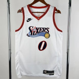 2025-26 76ERS MAXEY #0 White Top Quality Hot Pressing NBA Jersey (V领)