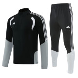 2026 AD Black Half Pull Tracksuit #814(半拉链)