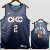 2025-26 OKC Thunder GILGEOUS-ALEXANDER #2 Gray City Edition Top Quality Hot Pressing NBA Jersey