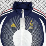 2006-2007 France Royal blue Retro Windbreaker