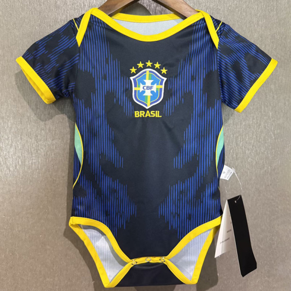 2026-27 Brazil Away Baby Infant Crawl Suit