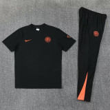 2026-27 INT Black Short shirts and Long trousers Suit (圆领)