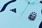 2026-27 Argentina Light blue Half Pull Tracksuit (半拉链)