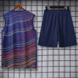 2025-26 BAR Fancy blue Tank top and shorts suit