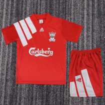 1992-1993 LIV Home Kids Retro Soccer Jersey
