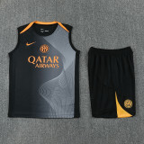 2025-26 INT Black Tank top and shorts suit