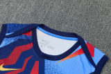 2025-26 BAR Light blue Tank top and shorts suit
