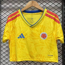 2026 World Cup Colombia Home Women Cheerleader Shirt (女啦啦短袖)