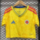 2026 World Cup Colombia Home Women Cheerleader Shirt (女啦啦短袖)