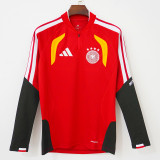 2026-27 Germany Red Top Half Pull Tracksuit (半拉上衣)