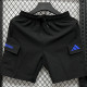 A2635 AD Black Casual Short Pants