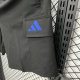 A2635 AD Black Casual Short Pants