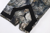 C2525 AJ Gray Bastketball Casual Short Pants #树枝影