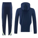 2025-26 RMA Royal Blue Windbreaker Suit (Hoodie)(风衣套装)