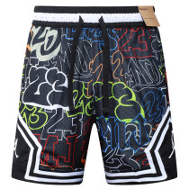 C2527 AJ Black Bastketball Casual Short Pants #烛影红