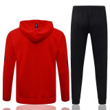 2025-26 Man Utd Red Hoodie Jacket Tracksuit #F642