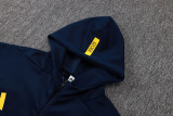 2025-26 Boca Juniors Royal blue Hoodie Jacket Tracksuit #F632