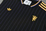 2025-26 Man Utd Black Tank top and shorts suit