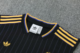 2025-26 Man Utd Black Tank top and shorts suit