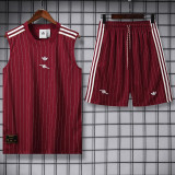 2025-26 ARS Brown Red Tank top and shorts suit