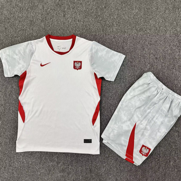 2026-27 Poland Home Kids Soccer Jersey