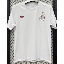 T293 Spain White High Quality Casual T-Shirt