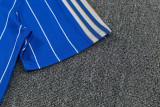 2026-27 RMA Fancy blue Short shirts and Long trousers Suit (圆领)