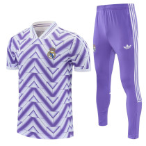 2026-27 RMA Purple Short shirts and Long trousers Suit (圆领)