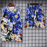 2026-27 Man Utd Blue Tank top and shorts suit