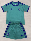 2026-27 Argentina Green Goalkeeper Kids Soccer Jersey