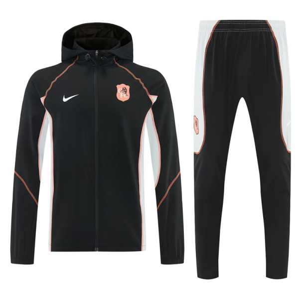 2026-27 CHE Black Windbreaker Suit (Hoodie)(风衣套装)