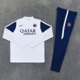 2026-27 PSG White Half Pull Tracksuit (半拉链)