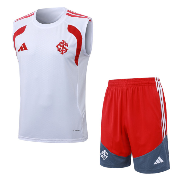 2026-27 Internacional White Tank top and shorts suit #D26024