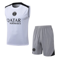 2026-27 PSG White Tank top and shorts suit #D26027