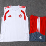 2026-27 Internacional White Tank top and shorts suit #D26024