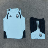 2026-27 Argentina Light blue Tank top and shorts suit