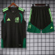2026-27 Mexico Black Tank top and shorts suit
