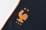 2026-27 France White Half Pull Tracksuit (半拉链)