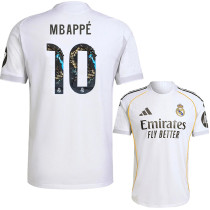 2025-26 RMA Home MBAPPE #10 Print Dragon Number Fans Soccer Jersey