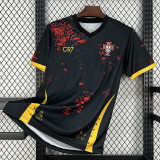 2026-27 Portugal CR7 Red Black Fans Training shirts