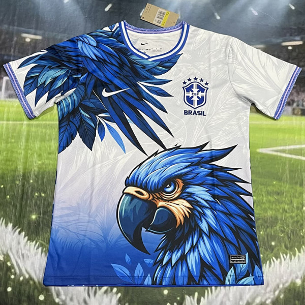 2026-27 Brazil White Blue Special Edition Training shirts (鹰头)