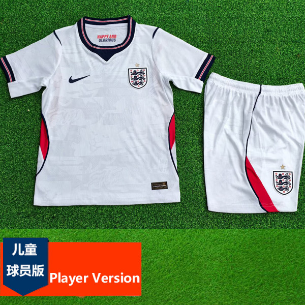 2026-27 England Home Kids Player Version Soccer Jersey (球员童装)