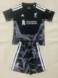 2026-27 LIV Black Goalkeeper Kids Soccer Jersey
