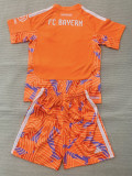 2026-27 Bayern Orange Goalkeeper Kids Soccer Jersey