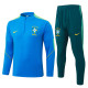 2026-27 Brazil Lake blue Half Pull Tracksuit #B26041(半拉链)