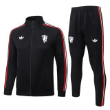 2026-27 Man Utd Black Jacket Tracksuit #A26045