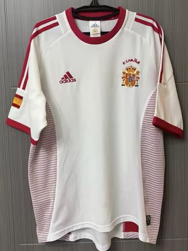 2002 Spain Away Retro Soccer Jersey