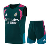 2026-27 RMA Dark green Tank top and shorts suit