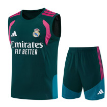2026-27 RMA Dark green Tank top and shorts suit
