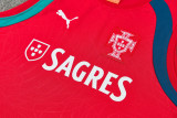 2026-27 Portugal Red Tank top and shorts suit
